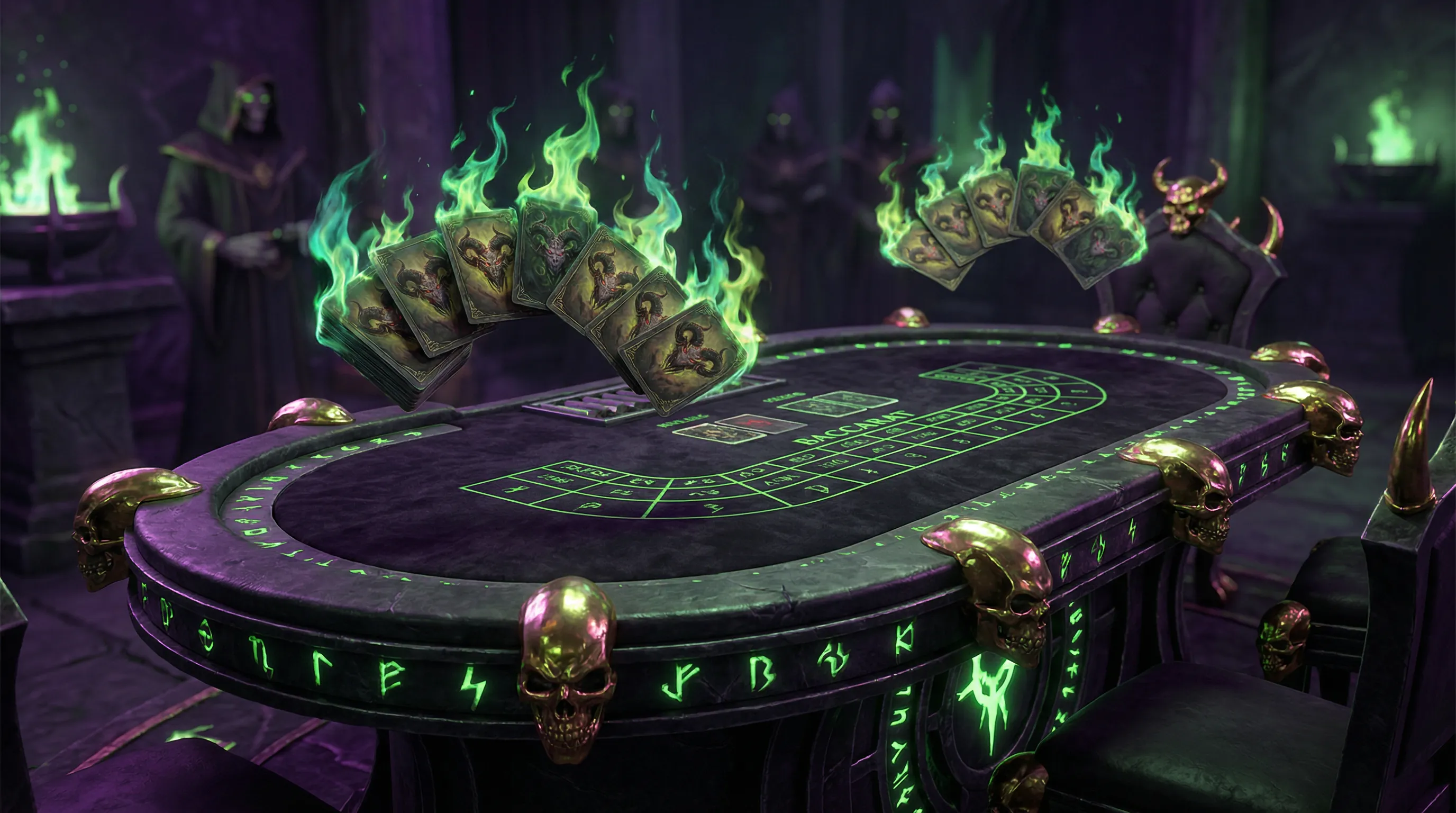 Bacará Hh55bet - Mesa de cartas elegante